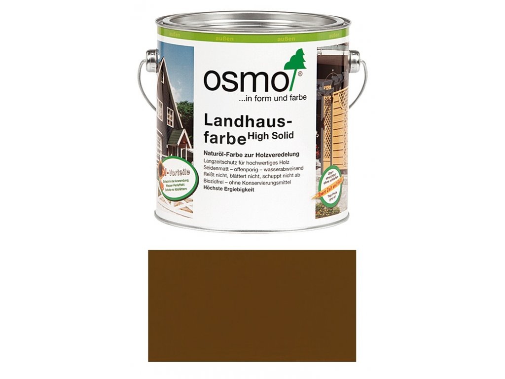 OSMO Landhausfarbe 2606 Mittelbraun  + Geschenk zur Bestellung über 40 €