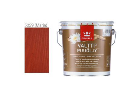 Tikkurila Valtti Wood Oil - PUUÖLJY - 2,7L - 5059 - mahagon - Marja  + ein Geschenk zur Bestellung