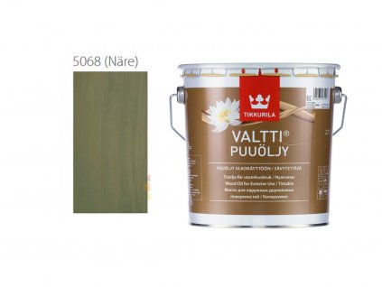 Tikkurila Valtti Wood Oil - PUUÖLJY - 2,7L - 5068 - Salzgrün - Näre  + ein Geschenk Ihrer eigenen Wahl zu Ihrer Bestellung