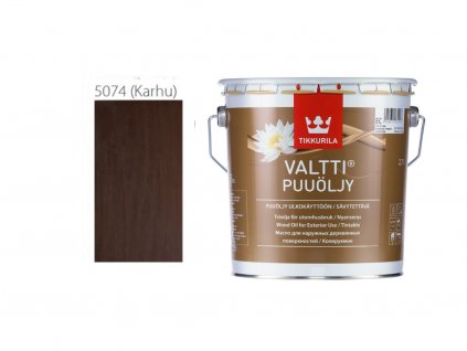 Tikkurila Valtti Wood Oil - PUUÖLJY - 2,7L - 5074 - Karhu  + ein Geschenk Ihrer eigenen Wahl zu Ihrer Bestellung