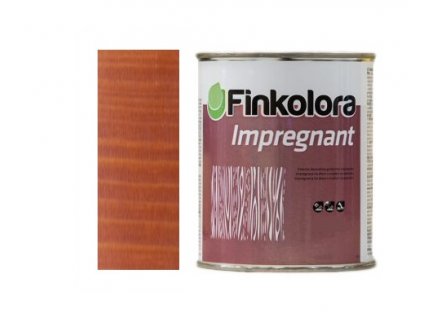 Tikkurila FINKOLORA IMPREGNANT 0,75L Teak - dünnschichtige Lasur mit Wachs  + ein Geschenk zur Bestellung über 37 €
