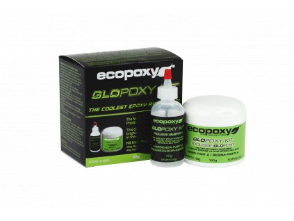 Ecopoxy GLOPOXY (Epoxidharz mit phosphoreszierendem Effekt) 200g - Grün  + ein Geschenk Ihrer eigenen Wahl zu Ihrer Bestellung