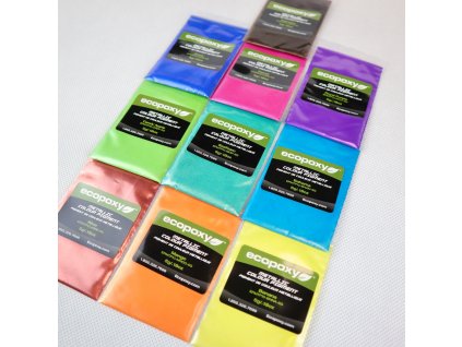 EcoPoxy (Metallpigmente für Epoxidharz) SET I California 10x5g  + ein Geschenk zur Bestellung