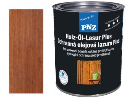 PNZ Holz-Öl-Lasur Plus 2,5l Farbton: Teak  + ein Geschenk zur Bestellung
