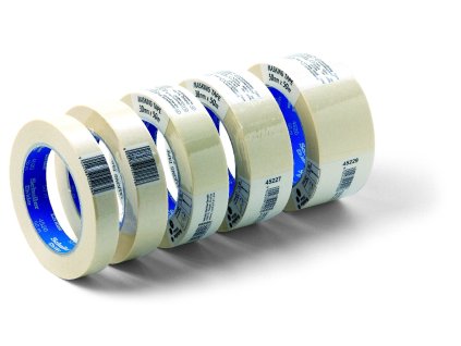 Papierabdeckband, 60°C beständig, Naturkautschukkleber, 38 mm/50 m