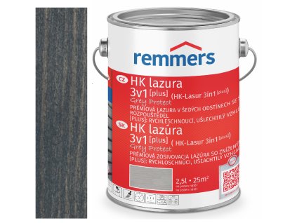 Remmers HK-LASUR [PLUS] GREY PROTECT 2,5L 5438 (FT20928) -- Anthrazitgrau  + ein Geschenk zur Bestellung