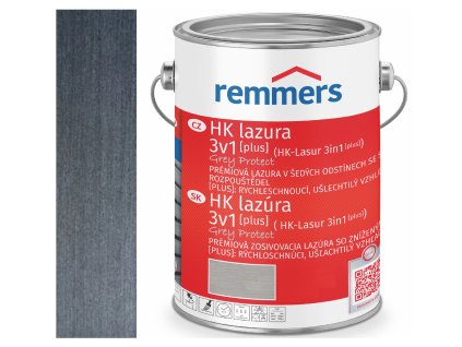 Remmers HK-LASUR [PLUS] GREY PROTECT 0,75L 5439 (FT-25416) -- Graphitgrau
