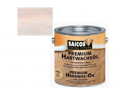 Saicos Hartwachsöl Premium 3100 weiß transparent matt  + ein Geschenk zur Bestellung über 37 €