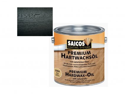 Saicos Hartwachsöl Premium 3319 schwarz deckend ultramatt  + ein Geschenk zur Bestellung über 37 €