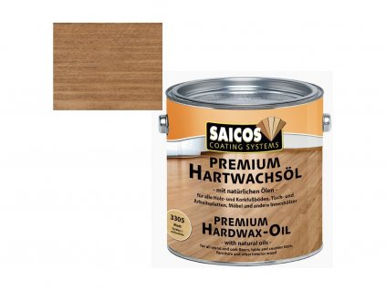 Saicos Hartwachsöl Premium 3381 nussbaum transparent matt  + ein Geschenk zur Bestellung über 37 €