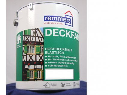 Remmers Deckfarbe - Weiß (RAL 9016) 2,5L  + ein Geschenk Ihrer eigenen Wahl zu Ihrer Bestellung