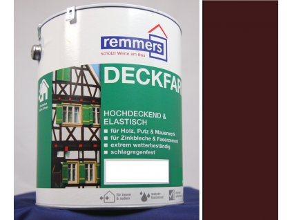 Remmers Deckfarbe - Rotbraun - Kastanie 5L  + ein Geschenk Ihrer eigenen Wahl zu Ihrer Bestellung