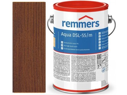 Remmers Aidol Aqua DSL-55/SG PU (alte Bezeichnung Compact Lasur) NUSSBAUM 2,5L  + ein Geschenk zur Bestellung