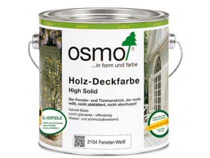 Holz-Deckfarbe 0,375 l 2104 Fensteranstrich Weiß deckend  + ein Geschenk zur Bestellung über 37 €