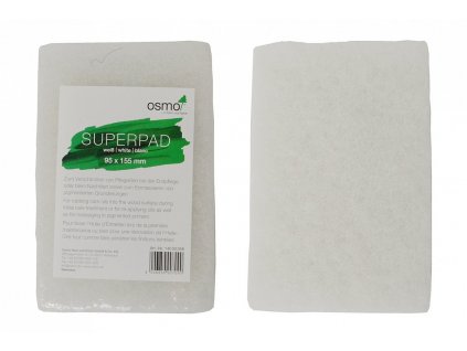 OSMO Superpad klein, weiß, rechteckig, für alle Holzarten (95 x 155 mm)  + ein Geschenk zur Bestellung über 37 €