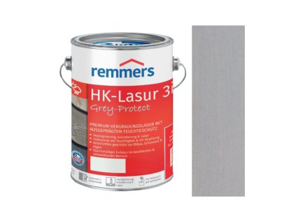 REMMERS - HK Lasur Grey-Protect 2,5L 2477 (FT-20931) Fenstergrau - Okenní šedá  + ein Geschenk zur Bestellung