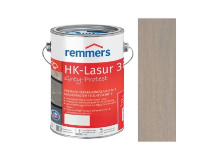 REMMERS - HK Lasur Grey-Protect 2,5L 2474 (FT-20926) Lehmgrau - Jílově šedá  + ein Geschenk zur Bestellung