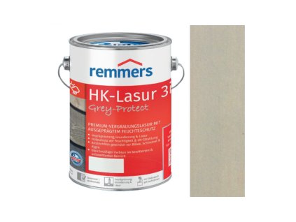 REMMERS - HK Lasur Grey-Protect 2,5L 2476 (FT-20930) Nebelgrau - Mlhově šedá  + ein Geschenk zur Bestellung