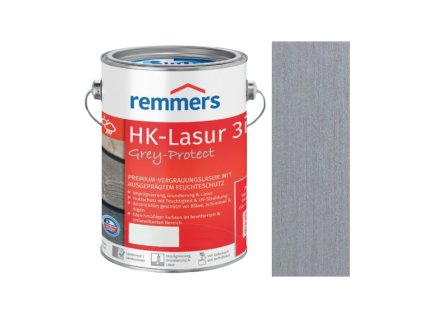 REMMERS - HK Lasur Grey-Protect 2,5L 2291 (FT-26788) Platingrau - Platinově šedá  + ein Geschenk zur Bestellung
