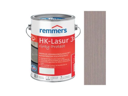 REMMERS - HK Lasur Grey-Protect 2,5L 2473 (FT-20925) Toskanagrau - Toskánská šedá  + ein Geschenk zur Bestellung