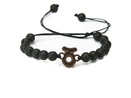 1204 dreveny naramek znameni kozoroh merbau kamen