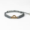 Armband Kordel Sternzeichen - Waage Anigre (Farbe des Kordel Armbands Hellgrau)