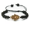 1081 dreveny naramek hamsa anigre kamen