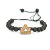 7972 dreveny naramek trojuhelnik anigre kamen