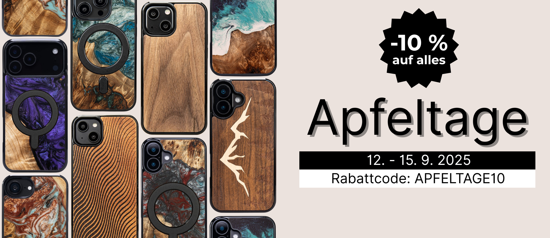 Apfeltage – 10 % Rabatt auf alles Aktion holzworx.de – Rabattcode APFELTAGE10