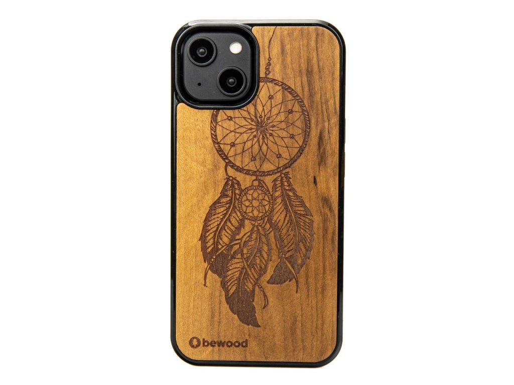 iPhone Handyhülle aus Holz - Traumfänger (Handy-Modell Apple iPhone 13)