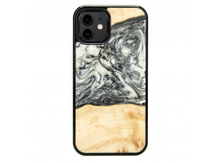 4 elementy: Země - obal na mobil ze dřeva a pryskyřice (Model telefonu Apple iPhone XS Max)