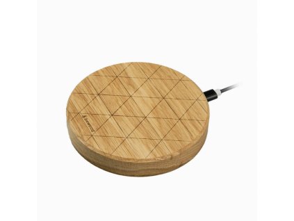 8977 1 bezdratova nabijecka slim circle qi 15w Eiche