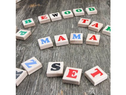 7006 1 drevene kostky pismena