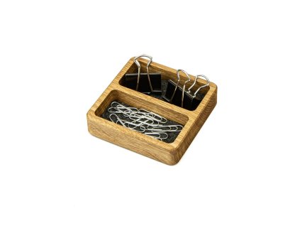 18334 dreveny organizer maly dvojity box Eiche