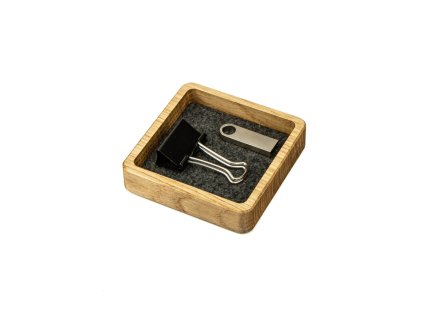 18340 dreveny organizer maly jednoduchy box Eiche