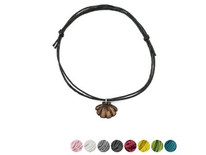 Einfaches Armband Muschel (Armband Farbe Žlutá)
