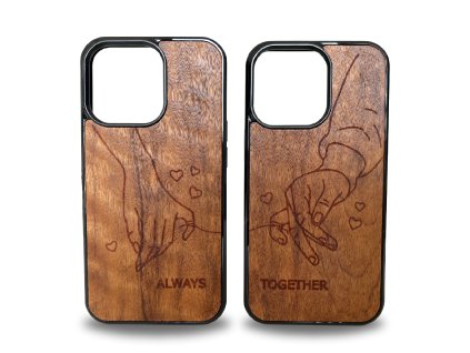 Google Pixel Handyhülle für Pärchen - Always together (Holz Merbau)