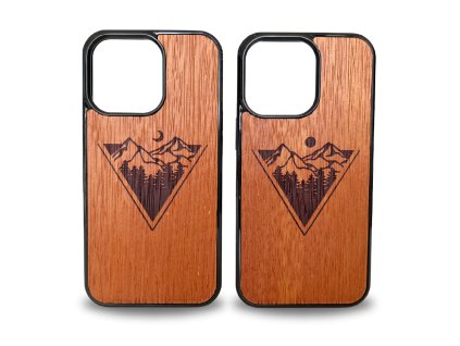 Google Pixel Handyhülle für Pärchen - Berge (Holz Merbau)