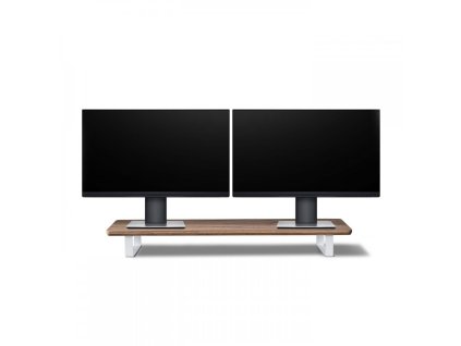 Dřevěný stojan pod monitor - dlouhý (Farbe des Ständers Weiß, Holzart für Monitorständer Nuss)