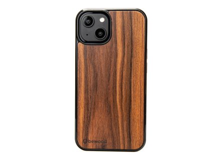 iPhone Handyhülle aus Holz - Rosewood Santos (Handy-Modell Apple iPhone 13)