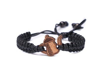 Armband Kordel Teekanne Merbau