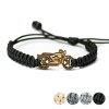 Armband Kordel Harley Anigre (Farbe des Kordel Armbands Hellgrau)