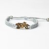 Armband Kordel Harley Anigre (Farbe des Kordel Armbands Hellgrau)