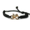 Armband Kordel Fahrrad Anigre (Farbe des Kordel Armbands Hellgrau)