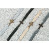 Armband Kordel Kreuz Anigre (Farbe des Kordel Armbands Hellgrau)