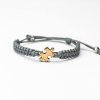 Armband Kordel Puzzle Anigre (Farbe des Kordel Armbands Hellgrau)