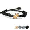 Armband Kordel Puzzle Anigre (Farbe des Kordel Armbands Hellgrau)