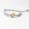 Armband Kordel Puzzle Anigre (Farbe des Kordel Armbands Hellgrau)