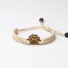 Armband Kordel Pfote Anigre (Farbe des Kordel Armbands Hellgrau)