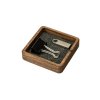 18343 dreveny organizer maly jednoduchy box orech